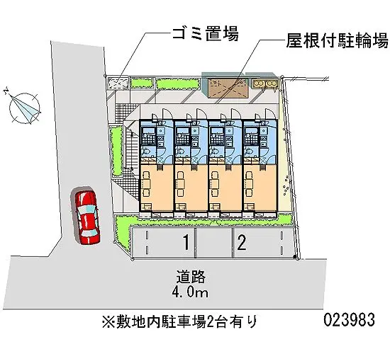 ★手数料０円★藤沢市長後　月極駐車場（LP）